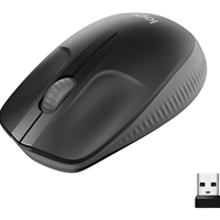 Logitech Wireless Mouse M190, Full Size Ambidextrous Curve Design, 18-Month Battery with Power Saving Mode, USB Receiver, Precise Cursor Control with Wide Scroll Wheel and Scooped Buttons, Black - Image 4