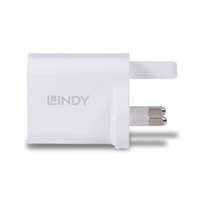 LINDY 73425 30W USB Type A & C Charger UK Plug, 3A, Power Delivery 3.0 + PPS, 2 Output Connectors (USB, 24 pin USB-C), White - Image 7