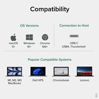 Plugable USBC-6950M Portable USB-C to Dual 4K DisplayLink Certified HDMI Adapter - Image 8
