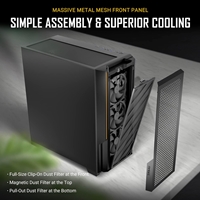 ANTEC P20CE Case, E-ATX Gaming, Black, Mid Tower, 2 x USB 3.0 / Type-C 3.2 Gen 2 x 1, E-ATX, ATX, Micro-ATX, ITX - Image 5