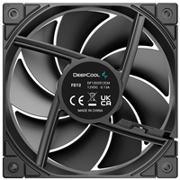 DeepCool FD12 120mm PWM Case Fan, High Airflow, Low Noise, Hydro Bearing, Daisy-Chain 8-Pin Connector, Black, Single Pack - Image 5