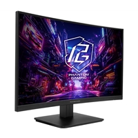 ASRock Phantom Gaming PG27QRT1B 27 Inch QHD (2560 x 1440) Curved 1500R VA Gaming Monitor, 180Hz 1ms (MPRT) Response Time, 2 x HDMI 2.0, 1 x DisplayPort 1.4, 1 x Headphone Out - Image 4