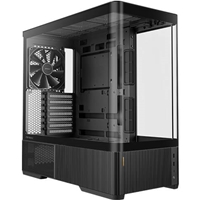 ANTEC Constellation C6 AirAntec Mid-Tower Gaming PC Case - 2 x 120mm PWN Reverse fans, 1 x 140 PWN fan at rear, Curved Glass Desgin with 3-sided Tempered Glas, ATX/Micro-ATX/ITX