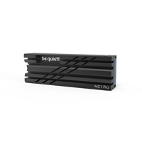 be quiet! (BZ003) MC1 Pro M.2 SSD Cooler, Integrated Heat Pipe, Single/Double Side Compatibility, 2280 Size