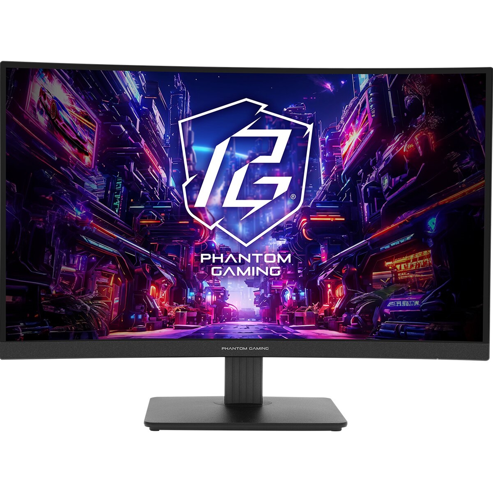 ASRock Phantom Gaming PG27QRT1B 27 Inch QHD (2560 x 1440) Curved 1500R VA Gaming Monitor, 180Hz 1ms (MPRT) Response Time, 2 x HDMI 2.0, 1 x DisplayPort 1.4, 1 x Headphone Out - Image 3