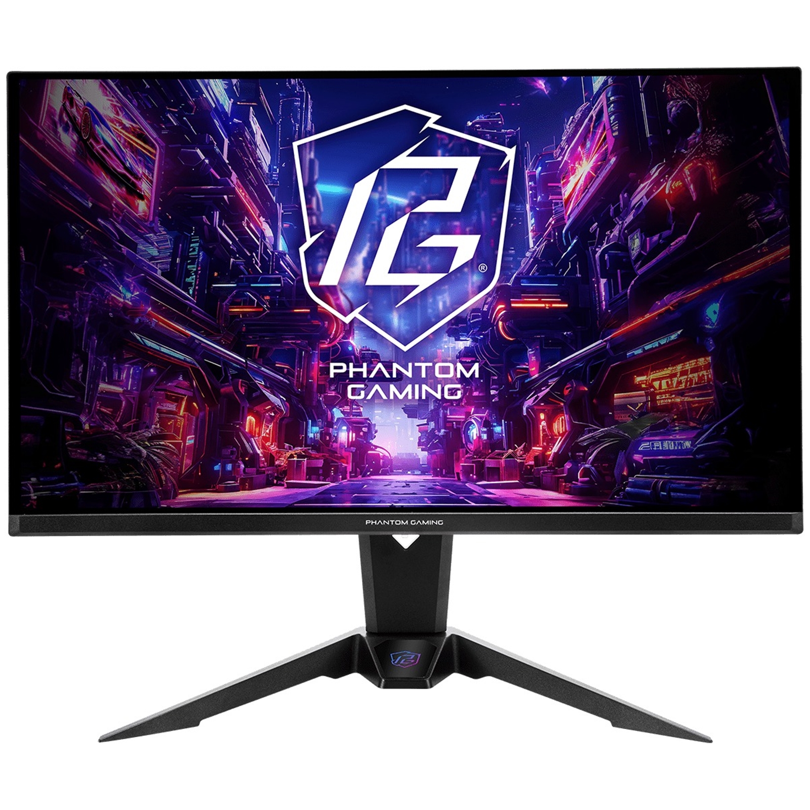 ASRock Phantom Gaming PGO27QFV 27 Inch QHD (2560 x 1440) Flat QD-OLED Gaming Monitor, 360Hz 0.03ms (GTG) Response Time, 2 x HDMI 2.1; 1 x DisplayPort 1.4, 1 x Type-C (DP Alt Mode / PD 15W), Height, Swivel, Tilt Adjustment, Integrated Wi-Fi Antenna - Image 3