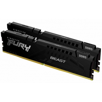 Kingston FURY Beast KF564C32BBEK2-32 32GB (2x 16GB) DIMM System Memory, 6400MHz, DDR5, CL32, Black, Intel XMP, AMD EXPO - Image 2