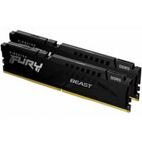Kingston FURY Beast KF564C32BBEK2-32 32GB (2x 16GB) DIMM System Memory, 6400MHz, DDR5, CL32, Black, Intel XMP, AMD EXPO