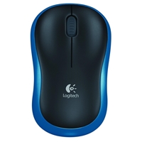 Logitech M185 Wireless Mouse, 2.4GHz with USB Mini Receiver, 12-Month Battery Life, 1000 DPI Optical Tracking, Ambidextrous, Compatible with PC, Mac, Laptop, Black and Blue - Image 4
