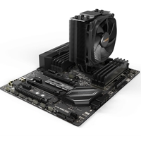 be quiet! Dark Rock Slim Fan CPU Cooler, Universal Socket, Silent Wings 3 120mm PWM Black Cooling Fan, 1500RPM, 4 Heat Pipes, 180W TDP, Compact Construction to Stop Blocking Memory Slots, Intel LGA 1700 & AMD AM5 Compatible - Image 6