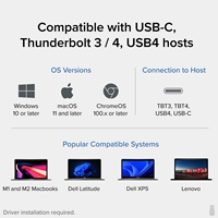 Plugable UD-ULTC4K Triple Monitor 4K 96W USB-C PD DisplayLink Certified Docking Station - Image 7
