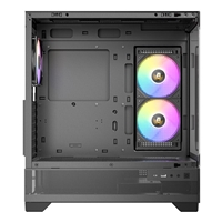 Antec CX700 Mid Tower Gaming Case 1 x USB Type-C / 1 x USB 3.0, Tempered Glass Front and Side Window Panel, Support Vertical Cooling 3 x Pre-Installed ARGB LED Fans, ATX, Micro-ATX, ITX Compatible - Image 4