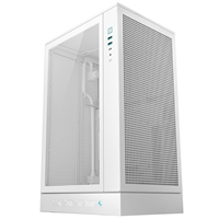DeepCool CH270 Digital Micro-ATX Case, Mini-Tower PC Case with Tempered Glass Side Panel, USB-C Port, High Airflow Support for 360mm Radiator, ATX PSU, White - Image 4