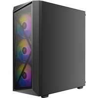 Antec AX67 ARGB Mid-Tower Gaming Case, 1 x USB 3.0 / 2 x USB 2.0, Tempered Glass Side Window Panel, High Airflow Mesh Front Panel, 4 x Pre-Installed ARGB LED Fans, ATX, Micro-ATX, ITX Compatible - Image 6