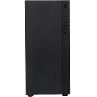CIT Silent ES Black Mid-Tower Low Noise Computer Case with 2 x 120mm PWM Cooling Fans Included Sound Dampening Material - Image 4