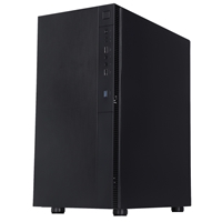 CIT Silent ES Black Mid-Tower Low Noise Computer Case with 2 x 120mm PWM Cooling Fans Included Sound Dampening Material - Image 5