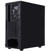 CIT Silent ES Black Mid-Tower Low Noise Computer Case with 2 x 120mm PWM Cooling Fans Included Sound Dampening Material - Image 8