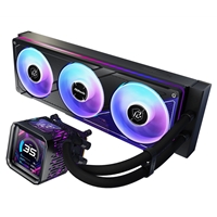 ASRock Phantom Gaming 360 LCD AIO Liquid CPU Cooler, 360mm Radiator, Triple 120mm PWM ARGB Fans, LCD Display, Intel LGA1700/1851 & AMD AM5/AM4 Compatible - Image 4