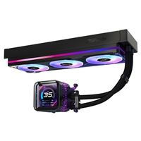 ASRock Phantom Gaming 360 LCD AIO Liquid CPU Cooler, 360mm Radiator, Triple 120mm PWM ARGB Fans, LCD Display, Intel LGA1700/1851 & AMD AM5/AM4 Compatible - Image 6