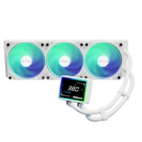 ASRock Challenger 360 Digital White AIO Liquid CPU Cooler, 360mm Radiator, Triple 120mm PWM ARGB Fans, 3? Digital Display, Intel LGA1700/1851 & AMD AM5/AM4 Compatible - Image 5