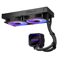 ASRock Pro 240 ARGB AIO Liquid CPU Cooler, 240mm Radiator, Dual 120mm PWM Fans, Addressable RGB, Intel LGA1700/1851 & AMD AM5/AM4 Compatible - Image 6