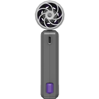 Verbatim (32340) Cool 'n' Go AirJet Handheld Fan - Grey/Purple - Image 6