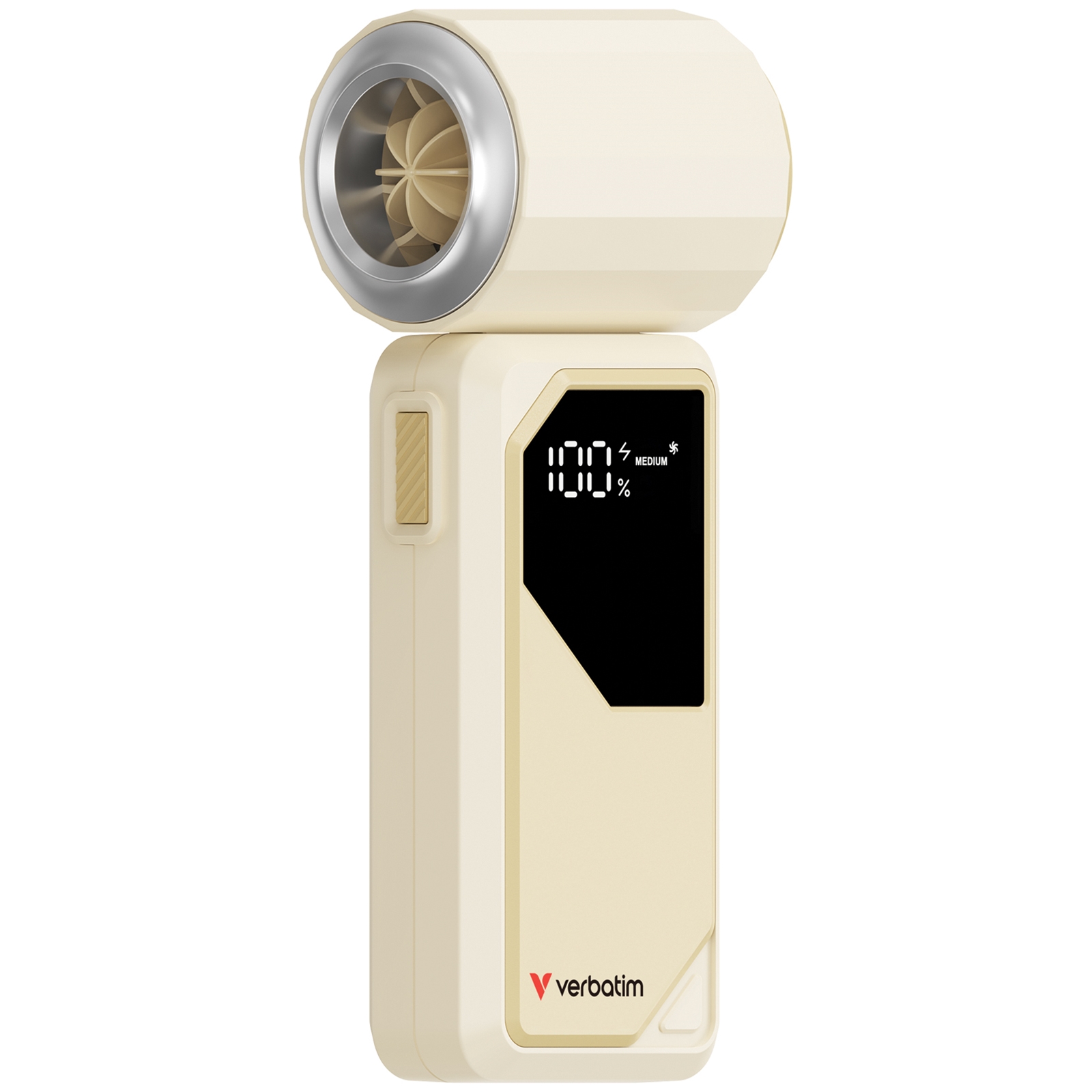 Verbatim (32341) Cool 'n' Go AirJet Handheld Fan - White/Silver - Image 3