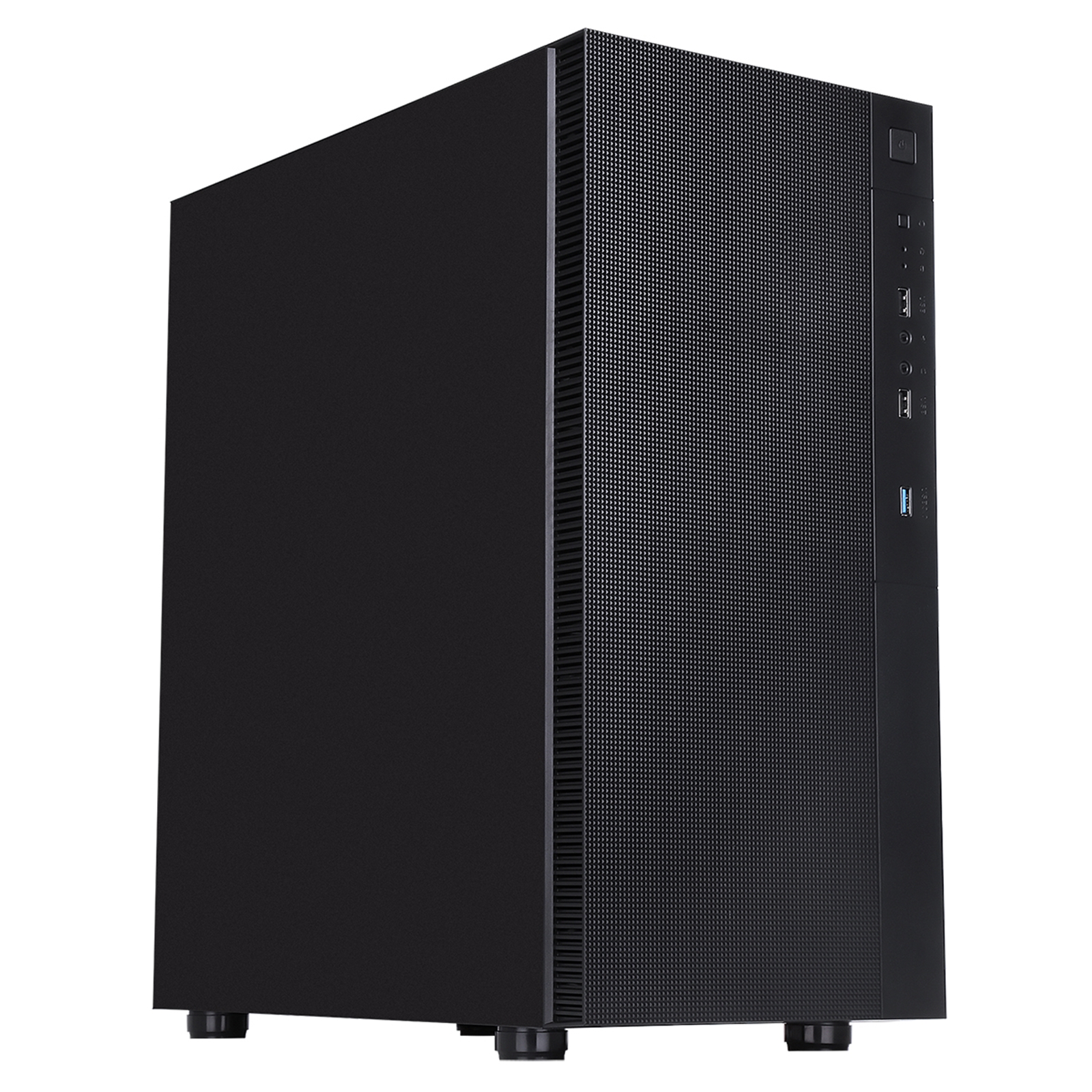 CIT Silent ES Black Mid-Tower Low Noise Computer Case with 2 x 120mm PWM Cooling Fans Included Sound Dampening Material - Image 3