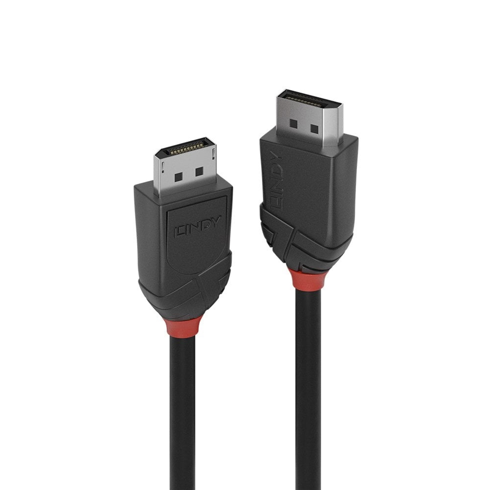 Lindy 36493 3m DisplayPort (M) 1.2 Black Line 4096x2160@60Hz Cable - Black - Image 3