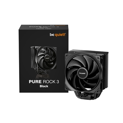 be quiet! Pure Rock 3 CPU Cooler, Universal Socket, Pure Wings 3 PWM Fan, 2000RPM, only 31.2dB(A) at maximum fan speed, 190W TDP, 3-year manufacturer's warranty - Image 2
