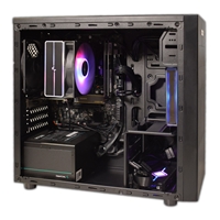 RGB Micro Tower - AMD Ryzen 3 4300G Quad Core 8 Thread 3.80GHz (4.00GHz Boost), 16GB DDR4 RAM, 1TB Kingston NVMe M.2, WiFi 6 + BT, 120mm RGB Air Cooler - Pre-Built PC