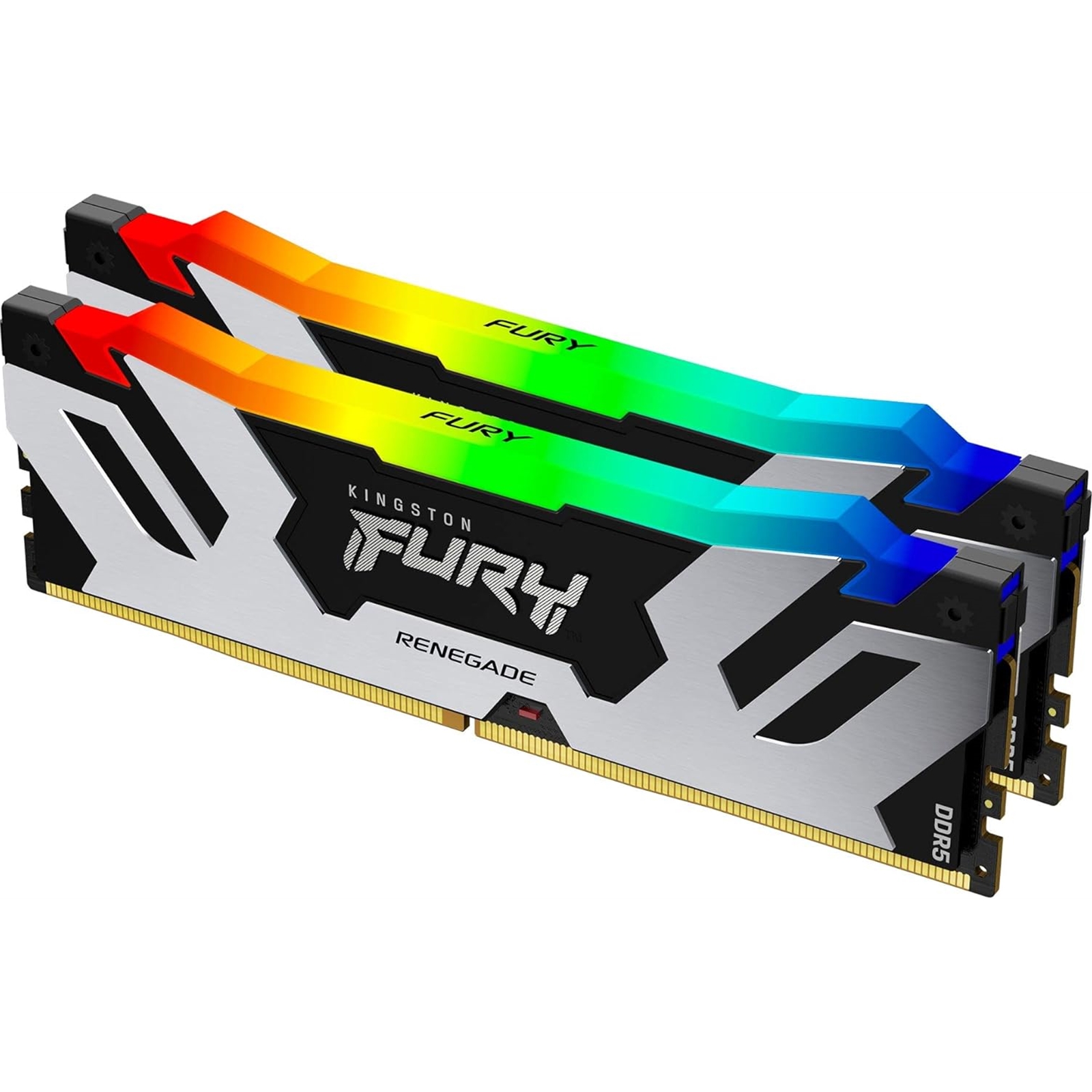 Kingston FURY Renegade KF564C32RSAK2-64 64GB (2x 32GB) DIMM System Memory, 6400MHz, DDR5, CL32, Silver, RGB, Intel XMP - Image 3