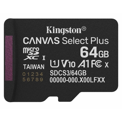Kingston Canvas Select Plus 64GB Micro SD UHS-I Card with Adapter, A1-Rated for Android Devices - Image 2