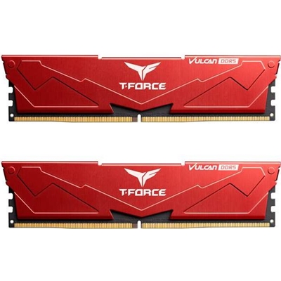 TeamGroup T-Force VULCAN Red DIMM Kit 64GB (2 x 32GB), DDR5 6000MHz System Memory - Image 2