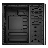 Antec VSK-4000B-U3/U2 Mid Tower Case, 1 x USB 3.0 / 1 x USB 2.0, Galvanized Steel, Vented Side Panel, 1 x Pre-Installed Fans, ATX, Micro-ATX, Mini-ITX Compatible - Image 6
