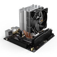 be quiet! Pure Rock Slim 2 Fan CPU Cooler, Universal Socket, Pure Wings 2 92mm PWM Black Cooling Fan, 2000RPM, 3 Heat Pipes, 130W TDP, Slim & Compact Design, Intel LGA 1700 & AMD AM5 Compatible - Image 6