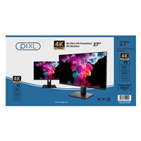 piXL PX27UDH4K 27 Inch 60Hz 4K IPS Monitor with 3840 x 2160 Resolution, 5ms Response Time, 60Hz Refresh Rate, USB-C, USB-B, USB-A, HDMI, Display Port & VESA Mount - Image 7