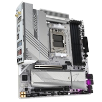 Gigabyte B650M AORUS ELITE AX ICE AMD AM5 Socket Motherboard, Micro-ATX, 4x DDR5 Slots, 2x M.2 Sockets, Fitted I/O Shield, 2.5GbE LAN, Wi-Fi 6E, 1x DisplayPort / 1x HDMI Port - Image 4