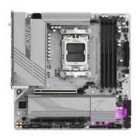 Gigabyte B650M AORUS ELITE AX ICE AMD AM5 Socket Motherboard, Micro-ATX, 4x DDR5 Slots, 2x M.2 Sockets, Fitted I/O Shield, 2.5GbE LAN, Wi-Fi 6E, 1x DisplayPort / 1x HDMI Port - Image 5