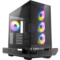 Antec Constellation C7 Mid Tower Gaming Case, 1 x USB Type-C / 2 x USB 3.0, Tempered Glass Front and Side Window Panel, Vertical Airflow, 4 x Pre-Installed ARGB LED Fans, E-ATX (= 272mm), ATX, M-ATX, ITX Compatible - Image 4