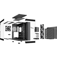 be quiet! BGW71 Light Base 900 FX Full Tower Gaming Case, 1 x USB Type-C / 2 x USB 3.0, Tempered Glass Front & Side Window Panel, 4 x Light Wings ARGB Fans, E-ATX / XL-ATX / ATX / M-ATX / Mini-ATX Compatible - Image 7