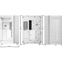 be quiet! BGW72 Light Base 900 FX Full Tower Gaming Case - White, 1 x USB Type-C / 2 x USB 3.0, Tempered Glass Front & Side Window Panel, 4 x Light Wings ARGB Fans, E-ATX / XL-ATX / ATX / M-ATX / Mini-ATX Compatible - Image 4