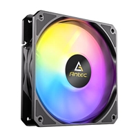 Antec P12 ARGB PWM 120mm Fan 3 pack - 4-Pin, Black, High-Airflow Cooling, 9-Blade Design with Anti-Vibration Pads - Image 5