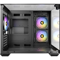 Antec CX600M Trio Mini Tower Gaming Case, Tempered Glass Front, Top & Side Panels, Dual Chamber Design, 3 x Pre-Installed ARGB Fans, USB-C, USB 3.0 & USB 2.0, Micro-ATX/ITX, Black - Image 7