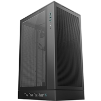 DeepCool CH270 Digital Micro-ATX Case, Mini-Tower PC Case with Tempered Glass Side Panel, USB-C Port, High Airflow Support for 360mm Radiator, ATX PSU, Black - Image 4