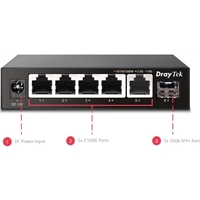 DrayTek VigorSwitch Q60x 5 Port 2.5G High Performance Unmanaged Switch - Image 6