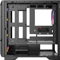 Antec AX1000 Mid Tower Gaming Case, 1 x USB Type-C / 2 x USB 3.0, Tempered Glass Side Window Panel, High Airflow Mesh Front, 4 x Pre-Installed ARGB LED Fans, E-ATX, ATX, Micro-ATX , ITX Compatible - Image 7