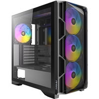 Antec AX1000 Mid Tower Gaming Case, 1 x USB Type-C / 2 x USB 3.0, Tempered Glass Side Window Panel, High Airflow Mesh Front, 4 x Pre-Installed ARGB LED Fans, E-ATX, ATX, Micro-ATX , ITX Compatible - Image 8