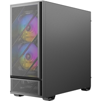Antec P30 Mid Tower Gaming Case, 1 x USB Type-C / 2 x USB 3.0, Tempered Glass Side Window Panel, Large metal mesh front panel with premium wood accents, 5 x Pre-Installed ARGB LED Fans, ATX, micro-ATX, ITX Compatible - Image 6