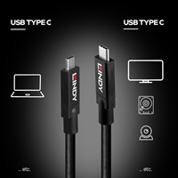 LINDY 43308 5m Active USB 3.2 Gen 2 C/C Cable, Data transfer rates up to 10Gbps, Supports video resolutions up to UHD 8K 7680x4320@60Hz including 4K 4096x2160@120Hz, 2 year warranty - Image 7